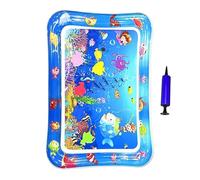 Cama de agua para gatos, tapete de juego de agua para gatos, almohadilla inflable de 25.98 x 18.5 pulgadas para mascotas, cojín de refrigeración interactivo, bandeja antideslizante, juguete rascador