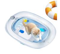 Cama De Agua Para Perro Lavable Hinchable Impermeable | Colchoneta Refrigerante Para El Sueño De Perros Clima Cálido Interior Exterior Coche Viaje Hogar Balcón Terraza Playa Jaula