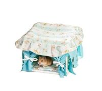 Cama de Animales Pequeños de tela lavable para dormir y esconderse | Tienda Hámster con para Conejos, Chinchillas, Animales Pequeños, Interior, Exterior, Jaula, Mesa, Hogar