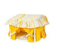 Cama de Animales Pequeños de Tela Lavable para Dormir y Escondite | Casa hámster con en la cima Adecuado para todo tipo de jaulas interiores exteriores mesas sillas hogares casas animales