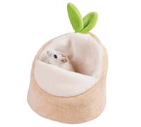 Cama de ardilla - Saco de dormir cálido, cómodo de forro polar, cojín suave y transpirable | Refugio para animales pequeños para tamias, hámsters, jerbos, hurones, erizos, conejos, coch