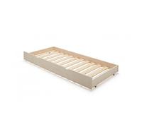 Cama de arrastre juvenil madera blanco lavado 90x180 cm