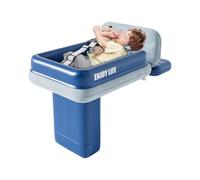 Cama de avión para bebé - colchón de viaje inflable, almohadilla suave portátil | Cojín de aire ligero plegable para siesta de vuelo para niños, de guardería para asiento de coche en a