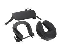 Cama De Belleza Reposacabezas Cuna Ajustable En Forma De U Mesa De Masaje Cara Cuna Almohada para Salón De Belleza Negro, Adecuado para Varias Camas De, Cuero Suave De PU