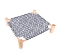 Cama de campamento de tela cómoda para cachorros y gatos para mascotas, cama de siesta extraíble para cama de gato KzQ862 (B, 53 x 48 x 13 cm)