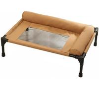 Cama de Camping elevada para Mascotas, Resistente, Transpirable, a Prueba de Humedad, con Estructura metálica, para Perros/Gatos, Verano, Verde, L (M)