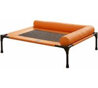 Cama de Camping elevada para Mascotas, Resistente, Transpirable, a Prueba de Humedad, con Estructura metálica, para Perros/Gatos, Verano, Verde, L