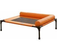 Cama de Camping elevada para Mascotas, Resistente, Transpirable, a Prueba de Humedad, con Estructura metálica, para Perros/Gatos, Verano, Verde, L (M)