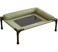 Cama de Camping elevada para Mascotas, Resistente, Transpirable, a Prueba de Humedad, con Estructura metálica, para Perros/Gatos, Verano, Verde, L (M)