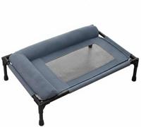 Cama de Camping elevada para Mascotas, Resistente, Transpirable, a Prueba de Humedad, con Estructura metálica, para Perros/Gatos, Verano, Verde, L (M)