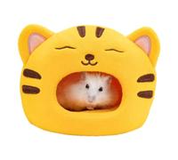 Cama de casa de cobayas, acogedor diseño de tigre suave, cueva de sueño duradera para hámsters, enanos y mascotas pequeñas