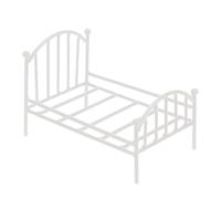 Cama De Casa De Muñecas En Miniatura - Marco De Cama De Muñecas De Metal Vintage, Decoración De Muebles De Juguete | Clásica Única para Dormitorio De Casa De MuNñecas, CaSsa De Juegos para Niños, E