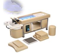 Cama de champú desmontable para spa con masaje de circulación de agua y terapia magnética, soporta hasta 660 libras para una máxima relajación y terapia