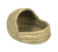Cama de conejo, casa de escotilla tejida con forma de zapatilla, camas de hurón para animales pequeños, característica funcional para jaula de pájaros, detalles para criar huevos en granja, accesorio