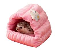 Cama de conejo: madriguera segura con forro polar, hábitat adaptable para pájaros hurones, jaulas de sueño optimizadas con ventilación | Materiales duraderos, cómoda para mascotas pequeñas en