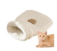 Cama de cueva de lino, zona de abrazo de mascotas - Cama para gatos suave y cómoda para gatos Cave Cosy camas para gatos | Lindo gato de peluche y animales pequeños
