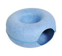 Cama de Donut para Gato, Túnel para Cama de Gato - Cama de Cueva para Resistente a los Arañazos Túneles de Buñuelo desmontables, Túnel con Cremallera para Juguete Reutilizable, Cama