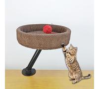 Cama de Escritorio de Gato - 360 ° Giratorio y Ajustable, Hamaca Para Gatos Para la Oficina en Casa, Cama de Nido de Mascotas Suave y Cómoda, Accesorio de Muebles de Gatitos Únicos Modernos, Muebles d