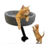 Cama de Escritorio de Gato - 360 ° Giratorio y Ajustable, Hamaca Para Gatos Para la Oficina en Casa, Cama de Nido de Mascotas Suave y Cómoda, Accesorio de Muebles de Gatitos Únicos Modernos, Muebles d