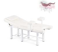 Cama De Examen Ginecológico, Cama Médica De Enfermería Privada, Cama De Belleza, Equipo De Enfermedades Ginecológicas Para Pacientes Ambulatorios, Respaldo Ajustable,WhiteA