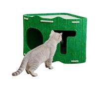 Cama de fieltro resistente al viento, nido semicerrado, 18,5 x 15,75 x 13,78 pulgadas, refugio con forma acogedora, escondite de tela gruesa, cueva de gatitos con estilo cálido, paraíso para dormir