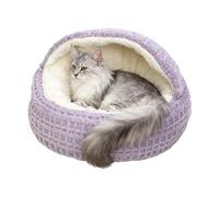 Cama De Gato Capturada,Parcialmente Cerrada Cama En Forma De Concha Para Cachorros,Tienda Casa Para Mascotas Y De Cachorros | En La Sala De Estudiantes, El Apartamento, El Dormitorio, La Sala De