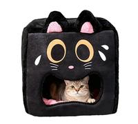 Cama de gato Casa | Tienda para dormir para mascotas Caliente Hueca - Cama para dormir gato Casa Suave - Para Dormitorio Apartamento Casa de Granja Calor Invierno