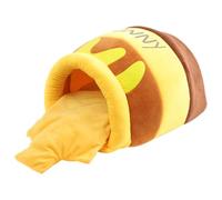 Cama de gato honeypot - Cama de compañía Miel Semi-cerrada Linda Cueva de gato | Cama de gato lavable Honey-Hone