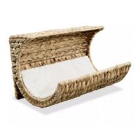 Cama para gato con cojín de jacinto de agua 37x20x20 cm