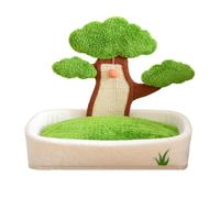Cama de Gato, Pino en Maceta acogedora Gato para Dormir para Calidez de Invierno, de Pelota de lujos con Almohadilla de Scratch, camioneta Suave de Cuna para Sala de Estar de Interior Comodidad d