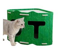 Cama de guarida para gatos | Mascota Semi-cerrado Nido Cama | Casa de Dormir Antiarañazos para Gatos - Para Invierno Interior Viajes Al Aire Libre Sala de estar Dormitorio Balcón