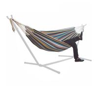 Cama De Hamaca Individual - Toldo De Hamaca, Hamaca De Cuerda | Hamaca De Viaje para Mochilero con Eslingas Gruesas, Hamaca De Tela con Capacidad De Carga para Patio, Jardín, Patio Trasero, Porche
