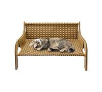 Cama De Hamaca para | Camera De Sofá De Gato De Sofá para Mascotas Aumentado, Versatilidad con Varias Escenas, Refrescante Solución De Verano, Portada De Yute De Diseño Adaptable: Incluye Un Áre