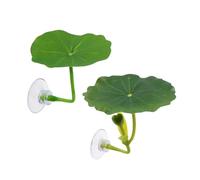 Cama de Hojas con Ventosa con impresión 3D, Hamaca para Peces Bettas, Refugio Seguro para Peces bajo Agua, Cama de Hojas, Terreno de desove para peceras