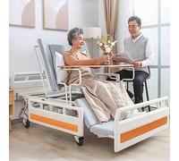 Cama de hospital manual con orificio para inodoro y colchón para el cuidado del hogar de pacientes paralizados, cama de lactancia multifuncional