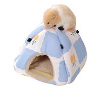 Cama de hurón - 17 x 17 x 18 cm, de cúpula semicerrado, Refugio de Hamaca Colgante, cálido Saco de Dormir para Animales pequeños, Chinchilla, retiro de Felpa | Casa de Descanso Suave para Ratones