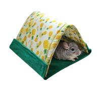 Cama de hurón - Tienda de dormir triangular 2 en 1, casa de hámster, para mascotas pequeñas, hurón, conejo, dragones barbudos, esquina de hábitat