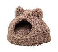 Cama de invierno para gatos - Cueva de cachorro semicerrada | Casa de por tiempo frío, para padres de animales Invierno Interior Casa Sala de estar Dormitorio Oficina Apartamento