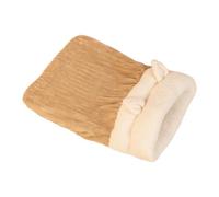 Cama de invierno para gatos, saco de dormir de felpa de 17.71 pulgadas, retiro cálido de cueva, cerrado suave, material de felpa con un diseño semicerrado que proporciona un refugio cómodo para