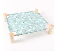 Cama De Madera For Mascotas, Hamaca Suspendida De Madera For Mascotas, Colchoneta Transpirable For Gatos, Cama De Campamento For Perros, Muebles For Mascotas For Gatos Y Perros En Todas Las Estaciones