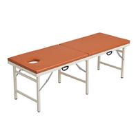 Cama de masaje plegable con agujero para la cabeza respiratoria, cama ligera de salón con superficie de cuero suave para spa, tatuajes y tratamientos de belleza
