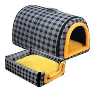Cama de Mascotas Convertible - Cat Cave Cave de Terciopelo | 15.75 Pulgadas Cats Dreing House | Muebles Impermeables Animales Caves para Viajar a casa Refugio pequeño Medio Grande