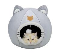 Cama de para Gatos, Cueva para Gatos de Fieltro, cabaña para Gatos 2 en 1 Gatos de Interior - Fondo Antideslizante para sofá Cama para Mascotas Suave y ca