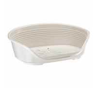 Cama de Perro Interno Ferplast Siesta Lujo 6 Blanco Corte Media 70 ,5x52x23,5cm