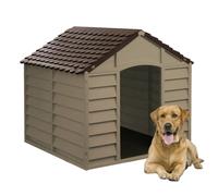 Cama de Perro para PVC Marrón Exterior 71 x 71 X H.68CM Corte Fino 12KG