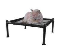 Cama De Perros Elevada - Marco De Metal Cot De Perro Elevado | Cama De Animales Elevada Fuera Del Suelo | 19.29x19.29x7.48 Pulgadas | Enfriamiento Del Sofá De Mascotas Transpirable | Cojín De Mascotas