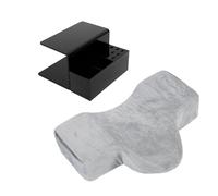 Cama de Pestañas, Suministros de Extensión de Pestañas en Forma de U con Estante Negro, Soporte Organizador, Almohada de Belleza para Tiendas de Pestañas, Escuelas de