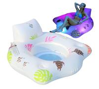 Cama De Piscina Inflable, Inflable | 2 Propietarios Bebidas Que Mentirán Lideradas A La Liga Lige, Poolliege Shouchen Con Soporte Respaldo, Nadador Mentiras Portátiles Para Colchón Taza Tumbon