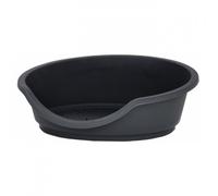 Cama de plástico Tino para perro de Duvo Plus - Color: Negro | Mediciones: 80 x 60 x 25 cm
