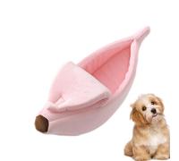 Cama de plátano de perro - Casa de animales de peluche corto, lindo plátano pod, abrigo de invierno mullido con interior cómodo | Elegante uso del para los de